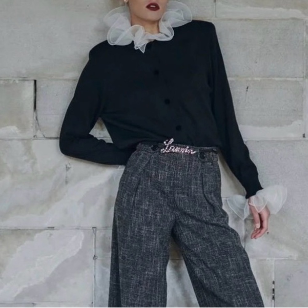 Marc Jacob Runway Cardigan with Ruffle Detail